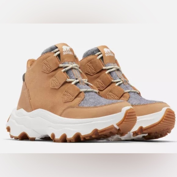 Sorel Shoes - Sorel Womens Sz 8 Kinetic RNEGD Caribou Tawny Buff Waterproof Sneaker Boots NEW